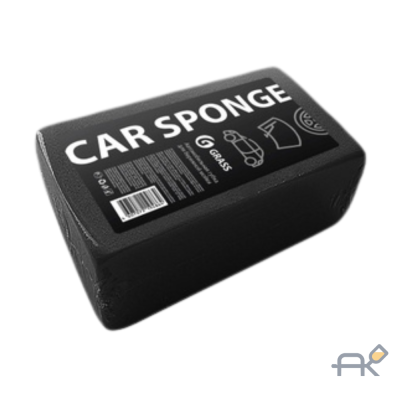 Губка GRASS Car Sponge для ручной мойки авто черная 190x110x55мм (0581)